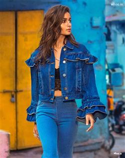 Alia Bhatt wearing casual ripped jeansBluetop and 