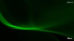 Dark Green Glare Wavy Line Black Background HD Wal