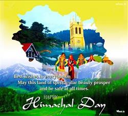 Happy Himachal  Day Greeting, images, photos dow