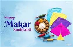 Happy Makar Sankranti 3D images