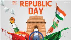 india gate with republic day pictures
