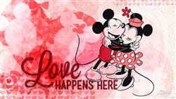 Mickey Mouse Hugging HD Valentines Day Wallpapers