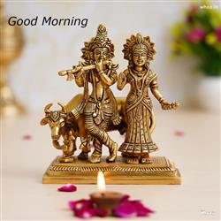 Radha - Krishna Good morning HD Pictures