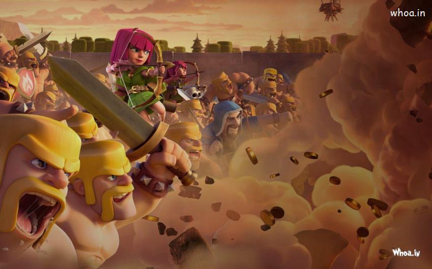 Clash Of Clans Game Hd Images & Wallpapers Coc Game #2 Clash-Of-Clans Wallpaper