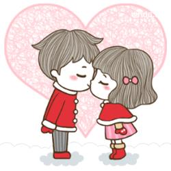 Love smiley Kiss emojis animated GIF love you kiss