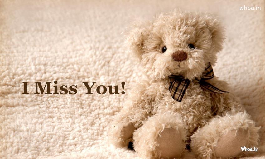 Image Of Saying I Miss You With Taddy