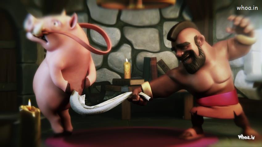 Clash Of Clan Hog Rider Hd Game Images Wallpapers #3 Clash-Of-Clans Wallpaper
