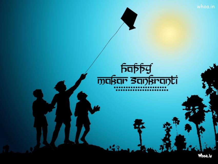 Makar Sankranti Uttarayan Kite Festival HD 4K Images For Wallpapers  #3 Uttarayan-Kite-Festival Wallpaper