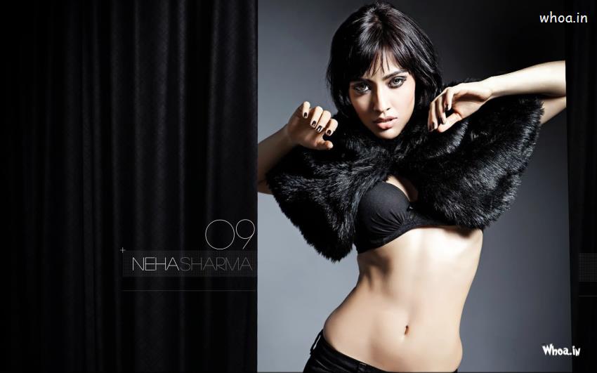 Hot Neha Sharma Actress In Sexy Black Dress Sizzling HD Wallpapers