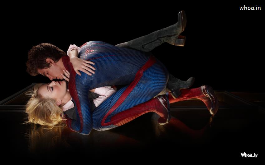 Wallpaper Of The Spiderman With Kiss