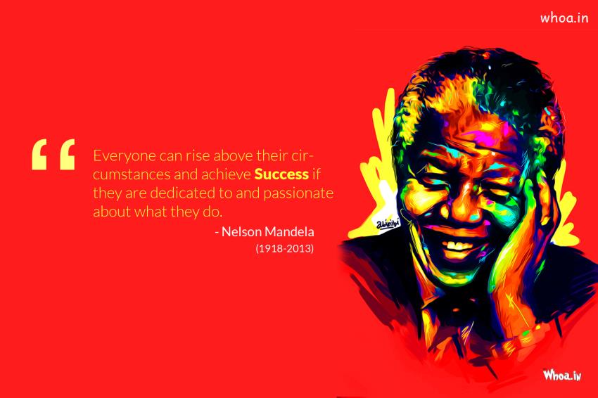 Nelson Mandela The Legend Hero, The Colourfull Image