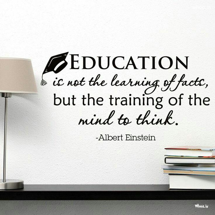 Image Of The Educational Thought By Albert Einstein