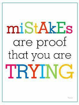 Image Of The Educational Thought About Mistakes And Try