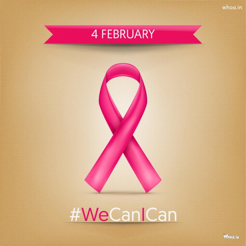 Beautiful HD Greeting Image For World Cancer Day With Slogan