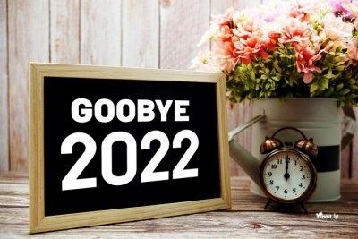 Best Good Bye 2022 With Flower Photos , Good Bye 2022 Board 