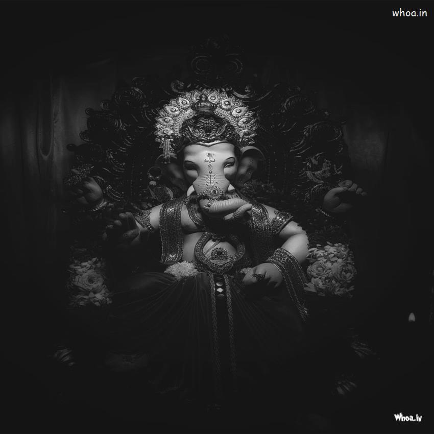 Black And White Latest Wallpaper Ganesha , Ganesh Photo DP