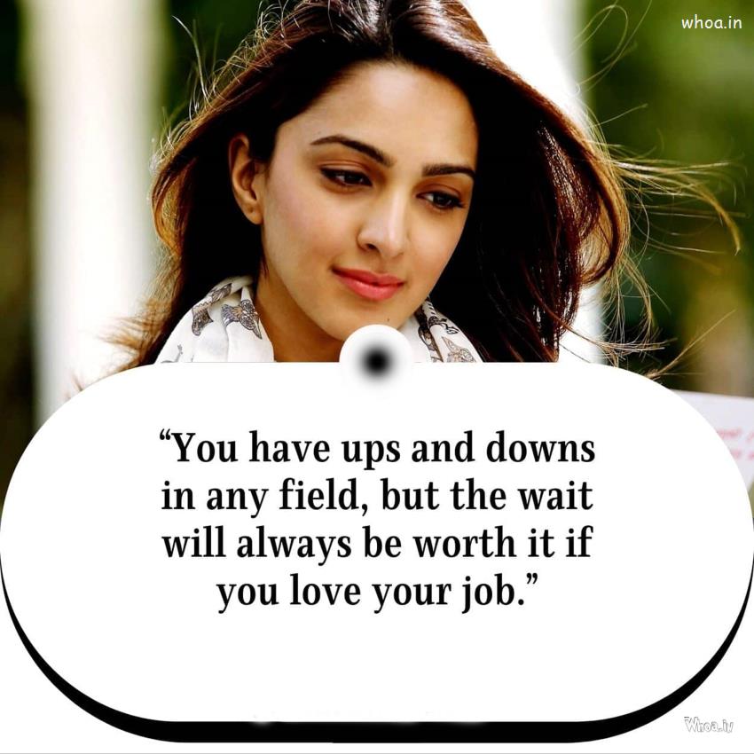 Kiara Advani Hot Beautiful Image With Motivational Quotes