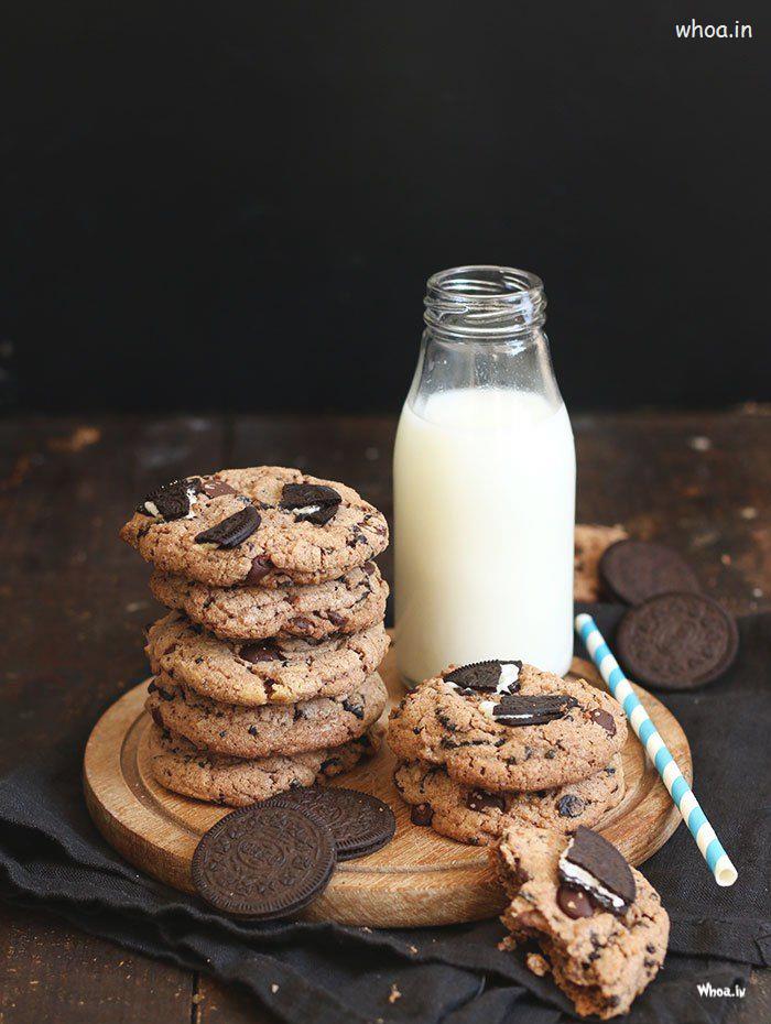 Cookie High Res Photos , Testy Cookies With Milk Best Pic 