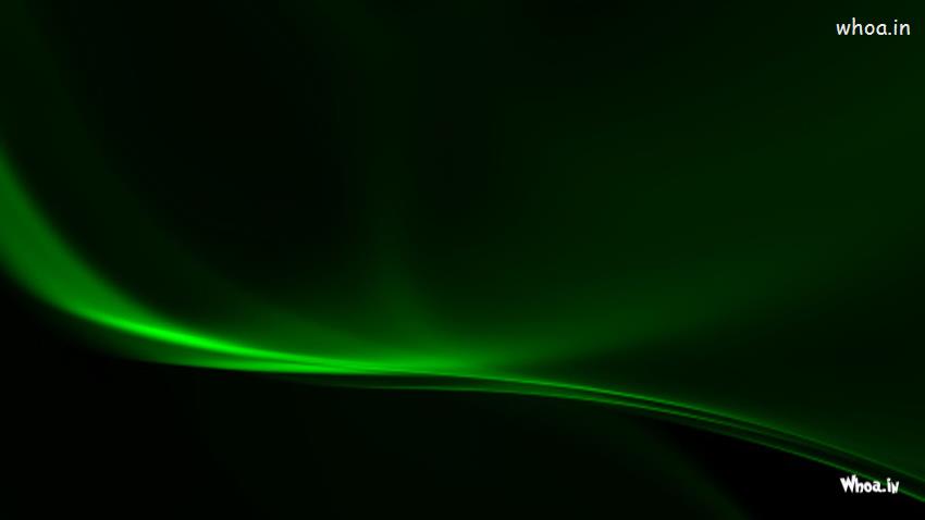 Dark Green Glare Wavy Lines Black Background HD Dark Wallpap