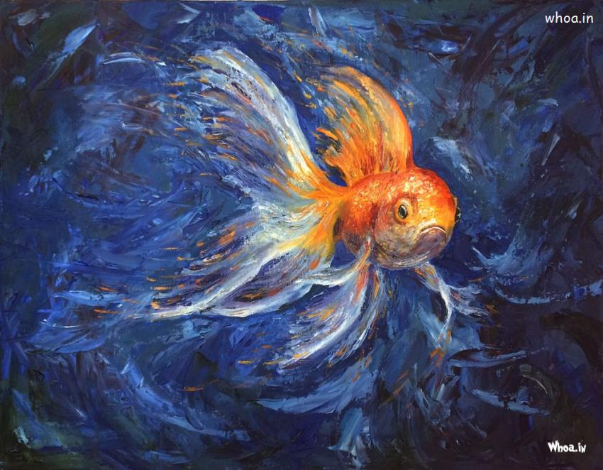 Fish Painting HD Wallpapers , Painting Images Wallpapers