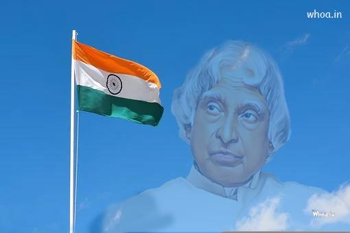 Flag With APJ Abdul Kalam Latest Pictures Download Free