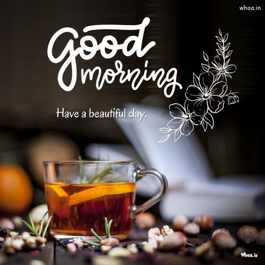Good Morning With Black Tea - Sunday Wishes, Greeting, Quote