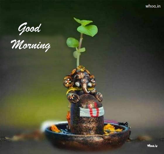 Good Morning With Ganesha Pictures , God With Good Morning