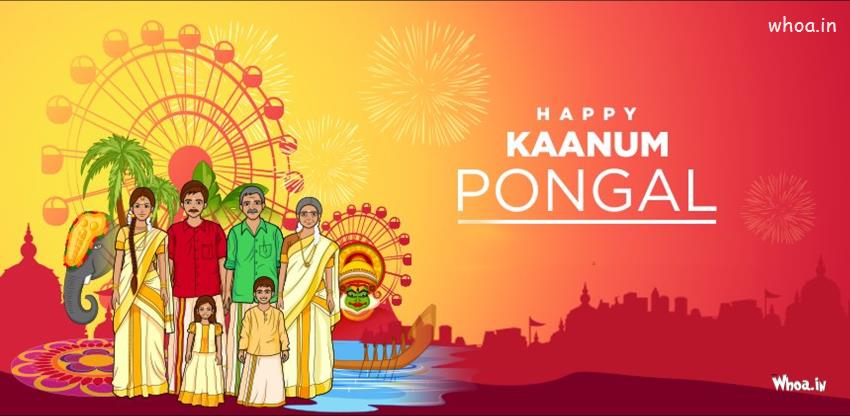 Happy Kaanum Pongal HD Wallpaper For Desktop Background