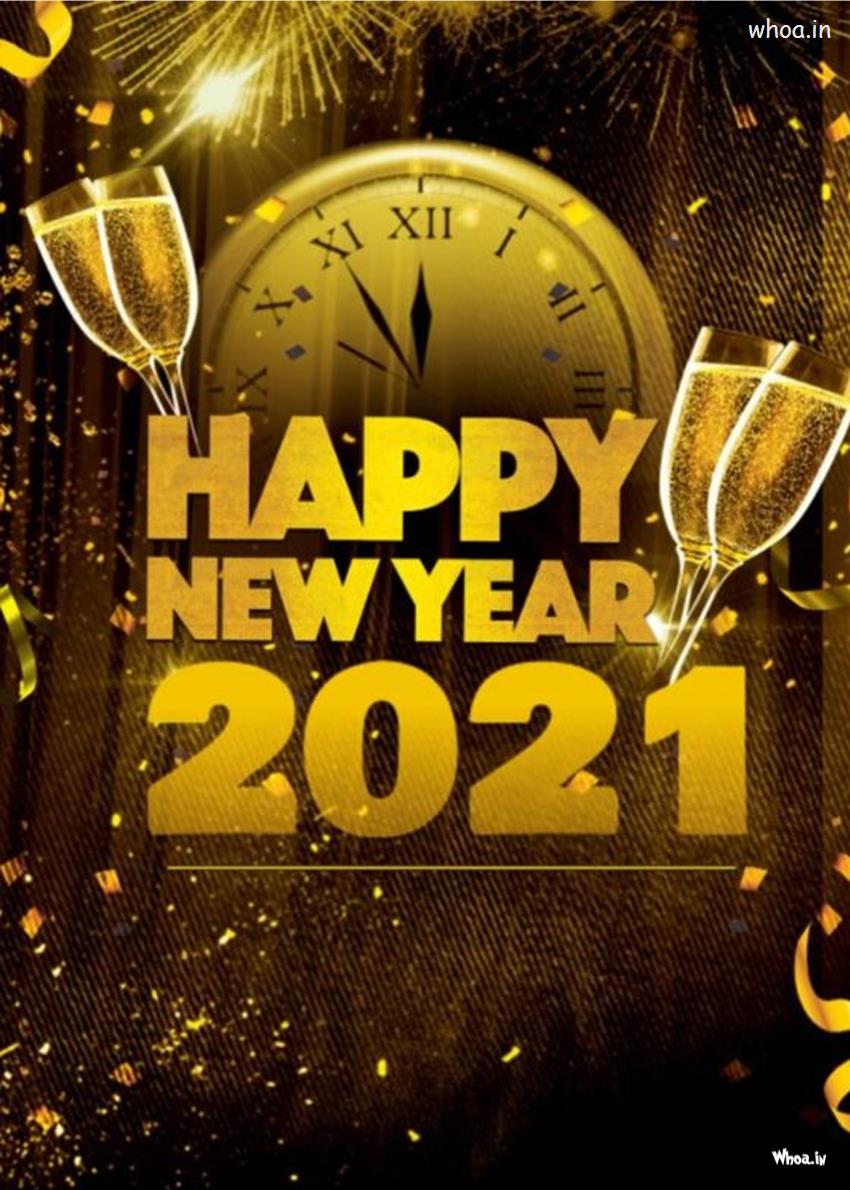 Happy New Year 2022 Light Yellow Background Wallpaper, Image