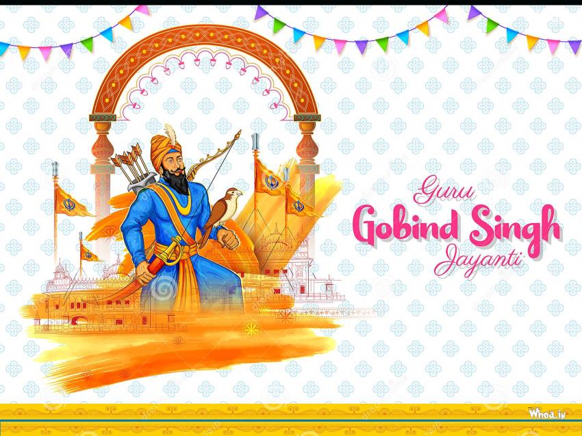 HD Wallpapers Shri Guru Gobind Singh With White Background 