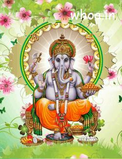 Lord Gajanana Gajananeti Animated GIF Images Of Lord Ganesha