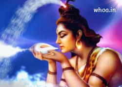 Lord Nilkanth Animated GIF, Shiva Drinking Poison, Nilkanth 
