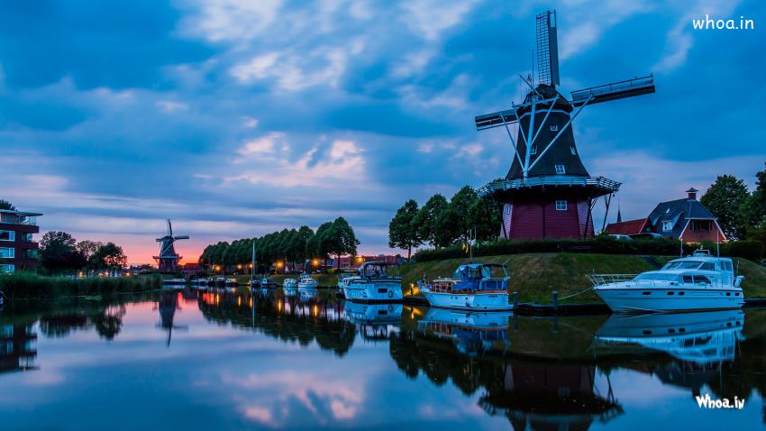 Netherlands, Holland, Windmill HD Travel Background Images