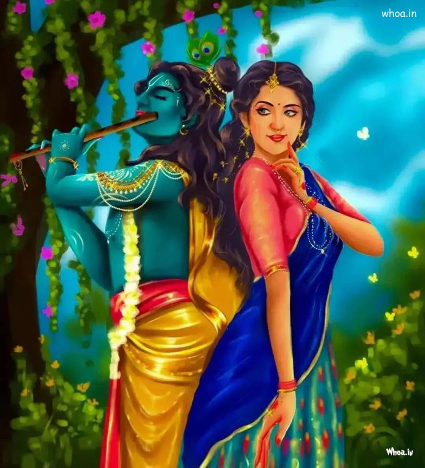 Radha Krishna -Beautiful Radha Krishna Royalty-Free Images