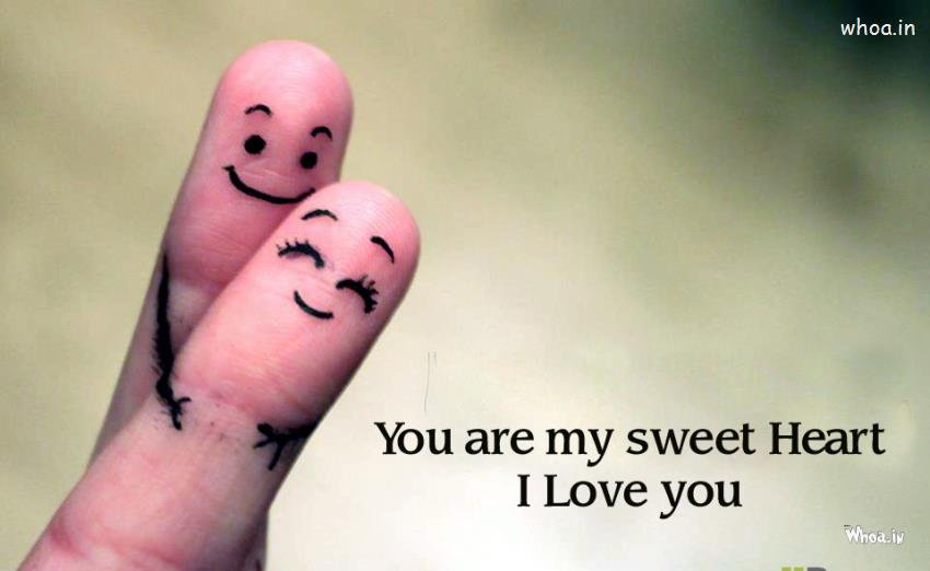 Two Fingers Love With Quotes Like I Love You Images 
