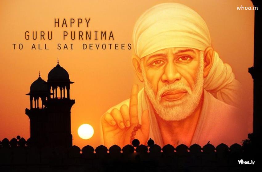 Wonderful HD Image Of Lord Sai Baba''s For Guru Purnima