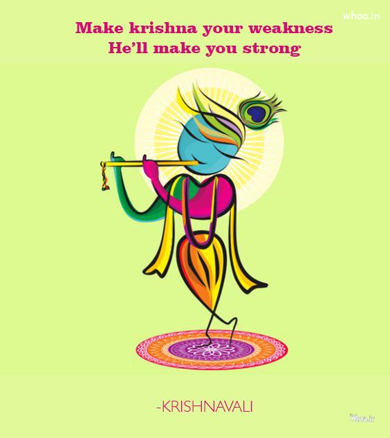 Krishna Quotes Lord Krishna Beautiful Picture With Quotes