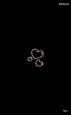 Beautiful heart with black background photos