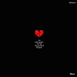 black background with red broken heart pictures wi