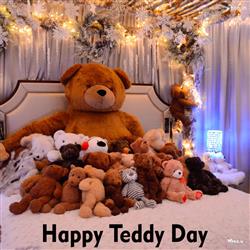 Happy Teddy Day mobile status and wallpaper