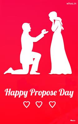 Red background with Propose day latest pictures do
