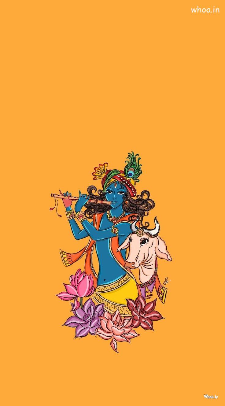 Lord Krishan Art Image, Kanudo Govadiyo Playing Murli Mobile Wallpapers  #2 Lord-Krishna Wallpaper