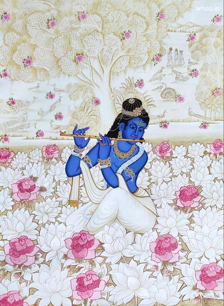 Lord Krishan Art Image, Kanudo Govadiyo Playing Murli Mobile Wallpapers  #3 Lord-Krishna Wallpaper