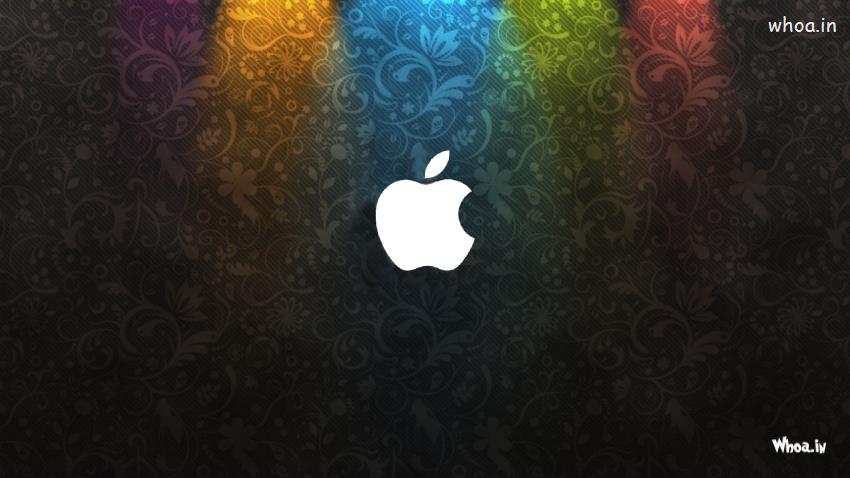 Colourful Designing With Mac Apple Logo Desktop Wallpaper