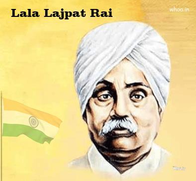 Indian Flag With Lala Lajpat Rai Pictures , Lala Lajpat Rai 