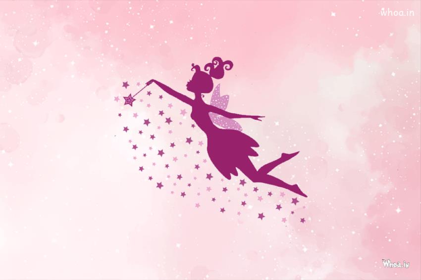 Pink Background With Best Fantacy Girl , Fantacy Wallpaper