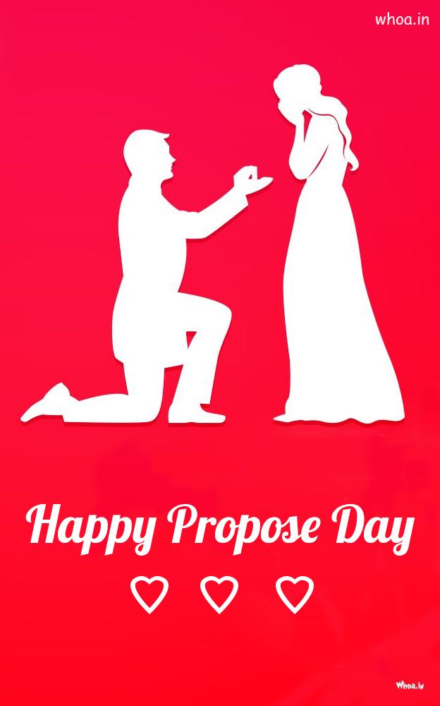 Red Background With Propose Day Latest Pictures Download