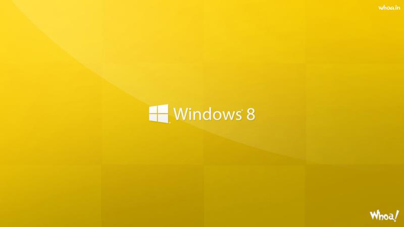 Windows 8 Dark Yellow HD Wallpaper