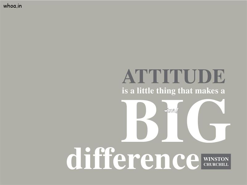 Attitude Quotes In Gray Background