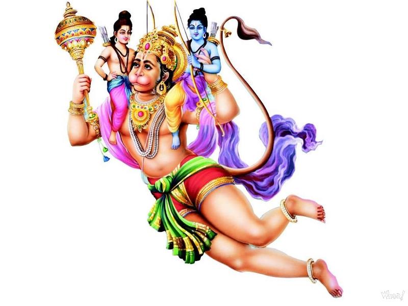 Lord Hanuman Whit Background Wallpaper
